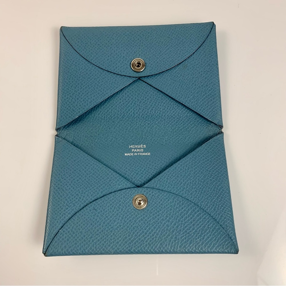 VINTAGE HERMÈS Calvi Card holder - Picture 1 of 16